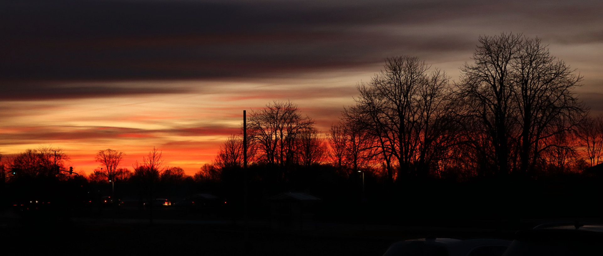 dramatic rising sun sky